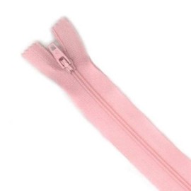 Plush Addict No.3 Close Ended Strong Nylon Zip Fastener for Sewing, Crafts, Clothing and Accessories - Pale Pink - 18" / 46cm
