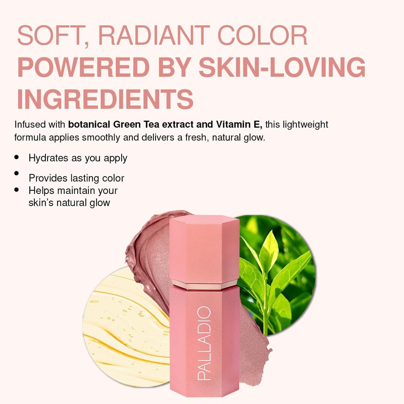 Rubor líquido 2 en 1 Palladio – Mejillas y labios