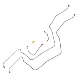 Inline Tube Replacement For 1978-87 Buick Regal Grand National V8 Turbo V6 3.8L 700R4 200R4 5/16" Trans Cooler Lines 4pc, Stainless