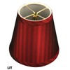 Royal Designs CS-1010-5-BUR/ST-6 Clip On Empire Chandelier Lamp Shade, 3"