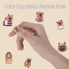 fKiZanthene 100Pcs Mini Resin Capybara Decorations, Tiny Animal Figurines for