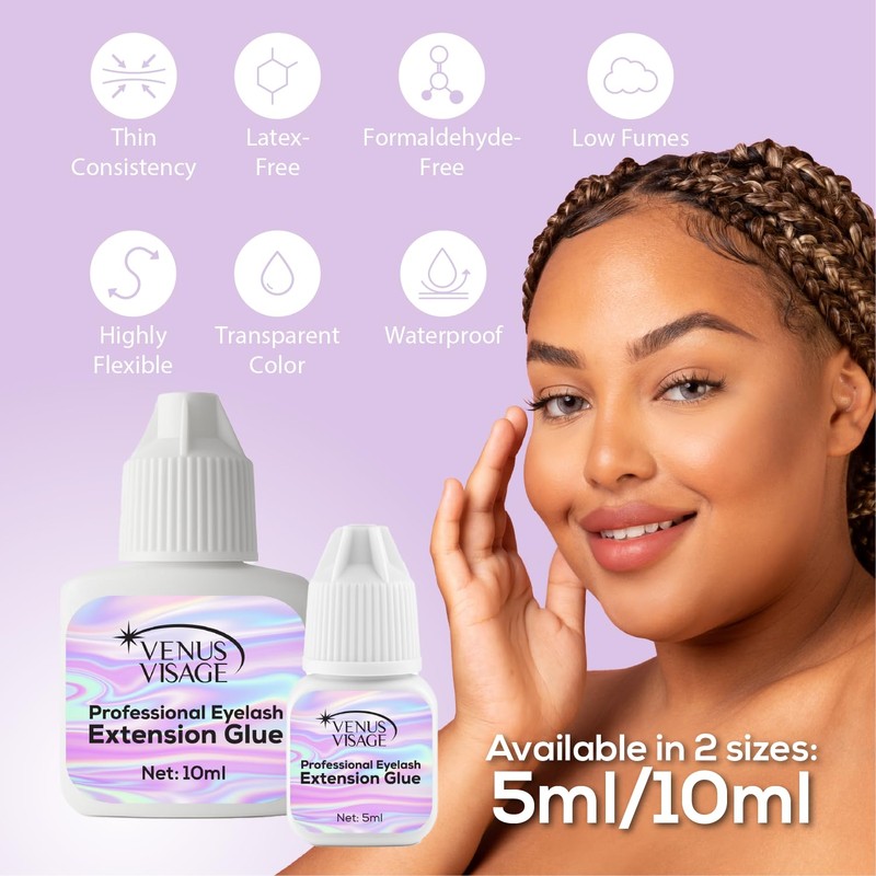 VENUS VISAGE Eyelash Glue for Professional Lash Extensions 1 2