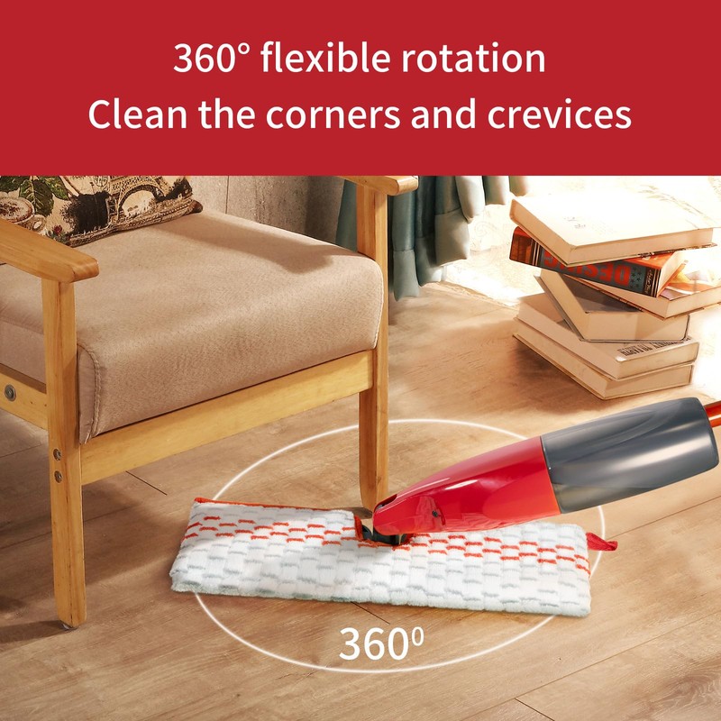 5 Pack Microfiber Spray Mop Pad Refill Compatible with O