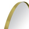 TEHOME Brushed Gold Oval Bathroom Mirror 20x40'' Pill Shaped Oblong