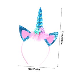 Gatuida 5Pcs Xmas Hair Hoop Unicorn Headband for Festive Party Accessories Classic Antler Design for Holiday Celebrations and Daily Use