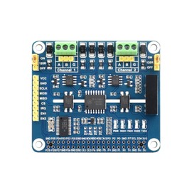 Waveshare 2-Channel Isolated RS485 Expansion HAT, Compatible with Raspberry Pi 5/4B/3B/Zero/Zero W/Zero 2W/Pico/Pico W/Pico WH, SC16IS752+SP3485 Solution with Multi Onboard Protection Circuits