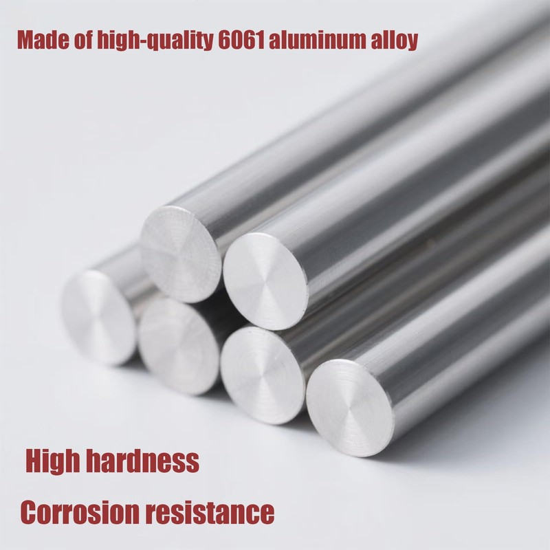 Bafmrey 15 pcs 6061 Aluminum Round Rod 1/8"(3mm) Diameter x