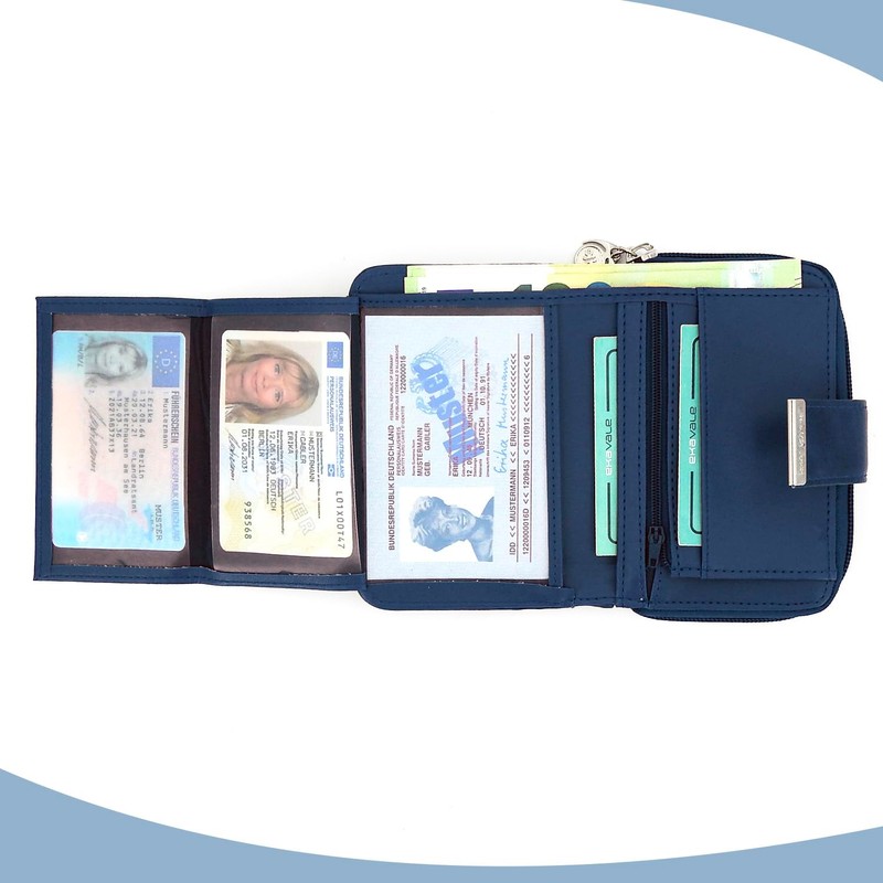 ekavale Wallet 1104, navy, Classic