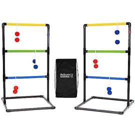 GoSports Juego de Escalera de Grado Profesional para Interiores y Exteriores con 6 Bolas de Goma Suave, Funda de Transporte de Viaje                  