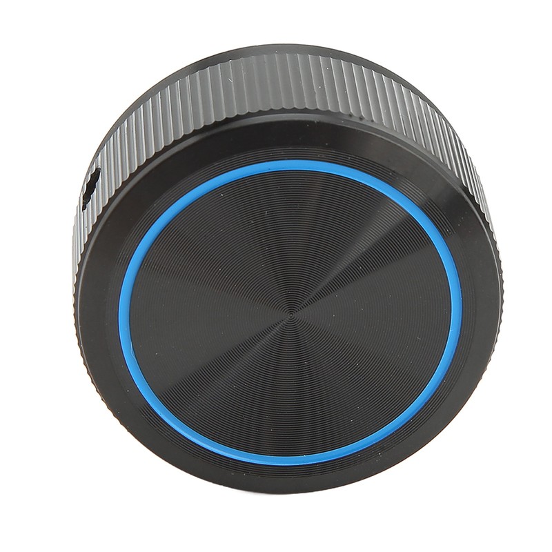 Guitar Knob Aluminum Black Plate Blue Line Professional 1/4in Axes
