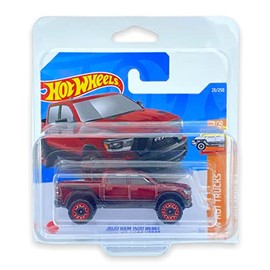 Hot Wheels 2020 Ram 1500 Rebel (Red) 1/10 HW Hot Trucks 2022 - 97/250 (Short Card) *** COMES IN A KLAS CAR KEEPER PROTECTIVE COLLECTORS CASE *** HCX93