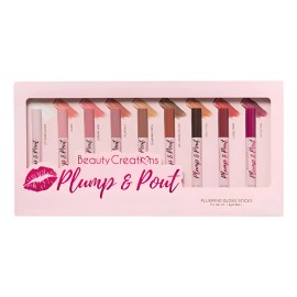 💋✨ Beauty Creations Plump & Pout Gloss Stick PR Box – Complete Set of 9 Plumping, Moisturizing, and High-Shine Lip Glosses | Exclusive Professional Collection