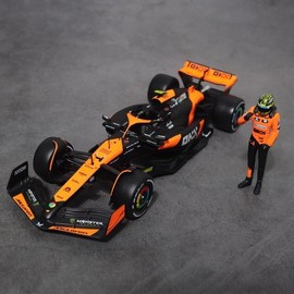 Brago 1:24 McLaren Team MCL38 #4 Car + Driver Figure F1 Model / 브라고 1:24 맥라랜 Team MCL38 4번 머신 + 드라이버 피규어 F1 모형