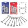 alladaga Mini Combination Wrench Set, Metric and SAE Small Wrench