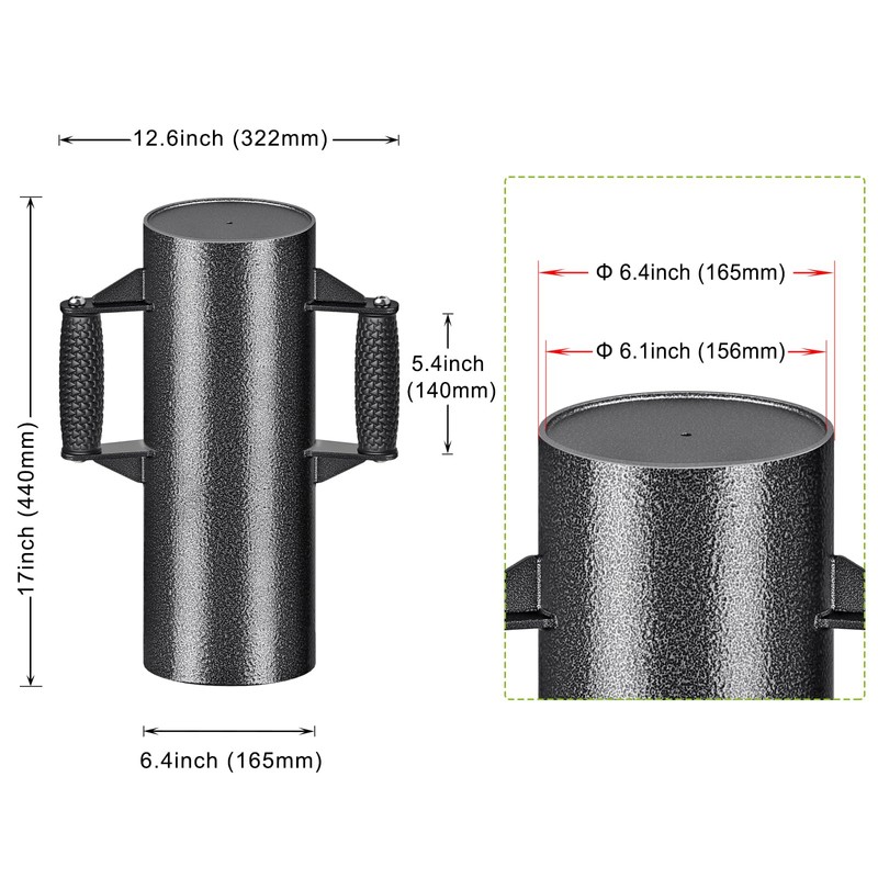 Insaga Enhance T-Post Driver, Heavy Duty Fence Post Driver with