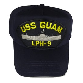 EC USS Guam LPH-9 HAT - Navy Blue - Veteran Owned Business