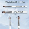 ANGNYA Big Size Acrylic Nail Brush Classical Design White Acrylic