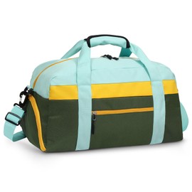 WOOMADA Travel Duffle Bag, Weekend Bag with Wet Pocket & Trolley Sleeve, Overnight Bag With Shoe Compartment, Fit for Sports Practice, Travel and Gifts(army green)