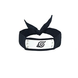 Lystin Naruto Leaf Village Ninja Shinobi Headband with 3PCS Ninja Weapons Props Kunai (White Ninja Weapons Props)
