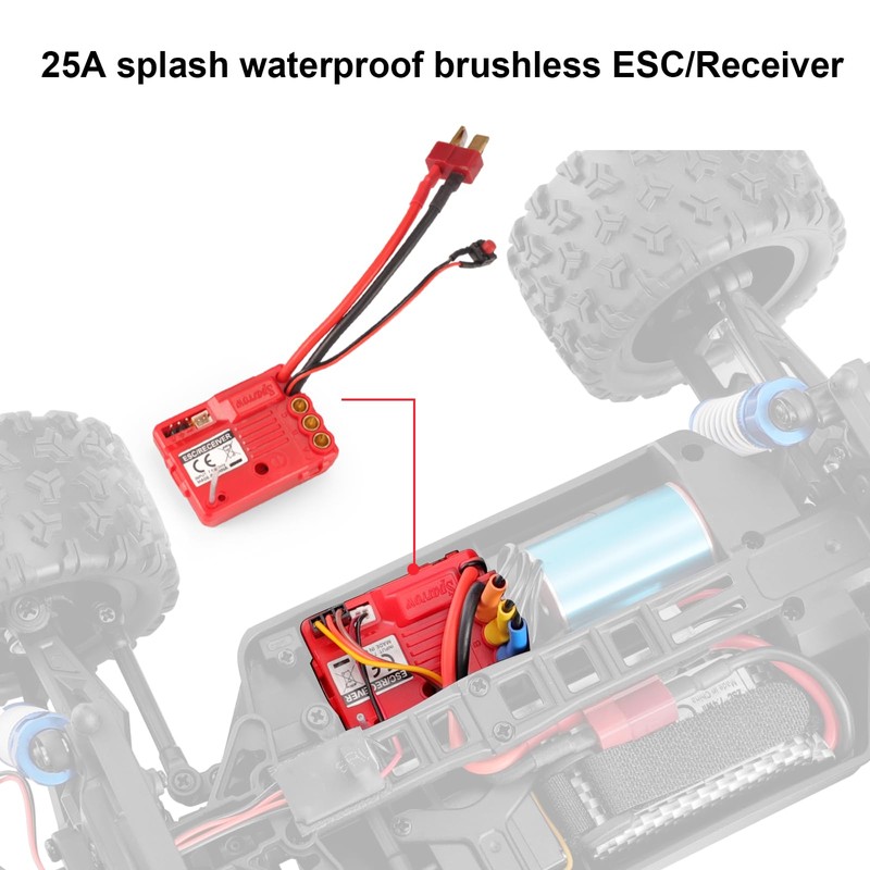 HAIBOXING 1/18TH Scale RC Cars Spare Parts Waterproof Brushless ESC/Receiver
