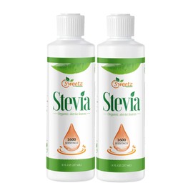 Liquid Stevia – Sweet Drops –Made from Reb-D Rich Organic Extract –Concentrated Liquid Stevia Sweetener for Drinks, Food, & Pastries, No Calories, & Carb – 8 Fl Oz (2 pack)