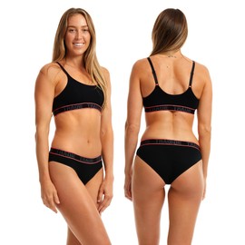 TRADIE Women's Bamboo Comfort Crop 3-Pack (16, Black)