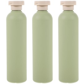 FRCOLOR 3Pcs Squeeze Bottles with Flip Cap, 250ml Reusable and Refillable Plastic Travel Bottles for Creams, Lotion, Shampoo, Conditioner