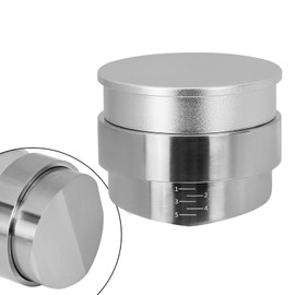 DIBTSA 53.3mm Coffee Distributor, Espresso Distributor, Adjustable Depth Adjuster, Compatible with 54mm Breville Portafilters (Silver)