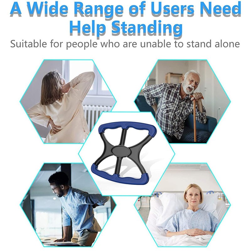 Alomejor Lift Standing Aid Portable Sturdy Mobility Medical Support with