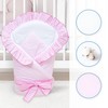Newborn Baby Soft Swaddle Wrap 0-3 Months/Swaddling Blanket/Duvet 80x80cm (Pink
