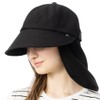 Loo&c Women's Hat, Large Size, Wide Brim, Eleanor Casket, Neck
