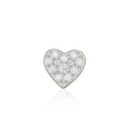 Thomas Sabo ladies ear tube ring, 925 sterling silver, heart shape, 1 piece