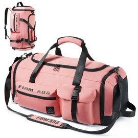 Flintronic Gym Duffle Sports Bag, 65L 3-in-1 Waterproof Gym Duffle Bag, Gym Sports Bag with Shoes Compartment+Wet Pocket, Travel Duffel Bag with Shoulder Strap+Backpack Function for Sports Travel