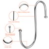 Firschoie Pack of 18 S Hooks, Stainless Steel S Hooks,