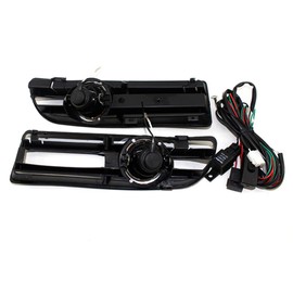 Front Bumper Grill for V-W Mk4 Jetta Golf GTI 1998-2004 with Tungsten Fog Lamp Day Running Light
