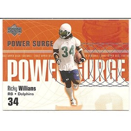 Ricky Williams 2002 Upper Deck Power Surge Miami Dolphins Insert Card #PS-8