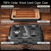TISFA Cigar Humidor Set Travel Humidor for 5 Cigars Includes