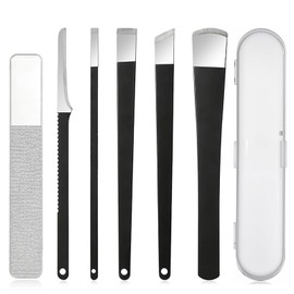 CHANJIF Nail Clipper Set of 6 Foot Toenail Tool Nail Scale Remover Nail Care Dead Skin Exfoliating Heavy Duty Abrasion Resistant Storage Box Included