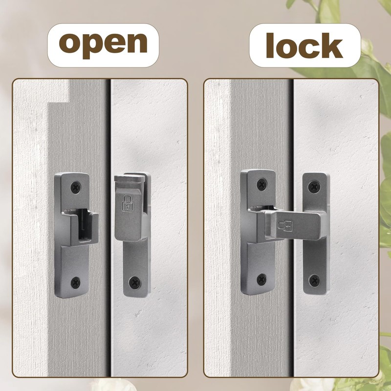 Wawory Heavy-Duty Flip Latch Lock 90 Degree Rotation, Solid Thick