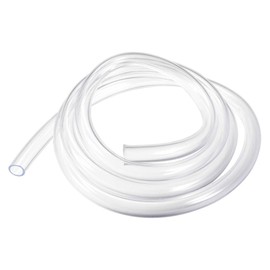 sourcing map PVC Hose Tube, 10mm(0.39") ID x 13mm(0.51") OD 1.5m/4.9ft Clear Vinyl Tubing, Plastic Flexible Water Pipe