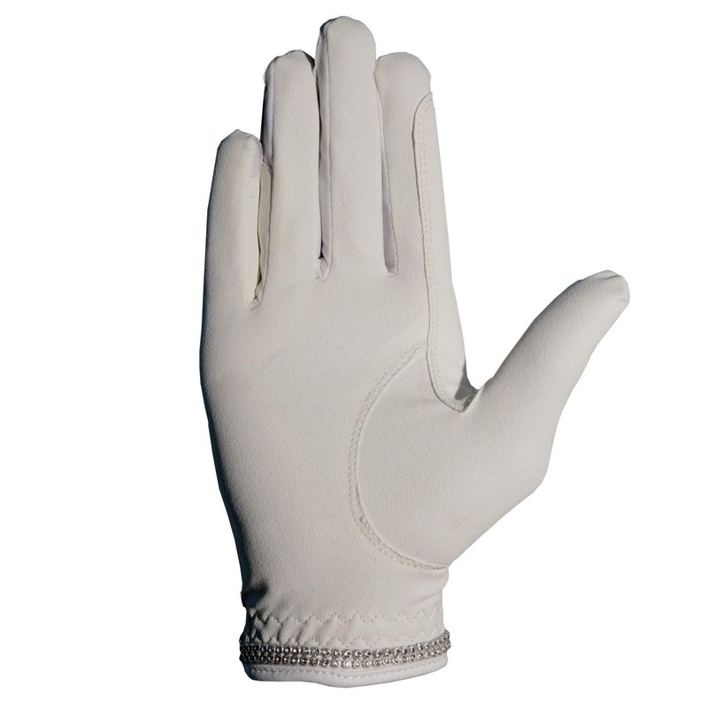 AK Horse Riding Gloves for Competition & Dressing with Crystal