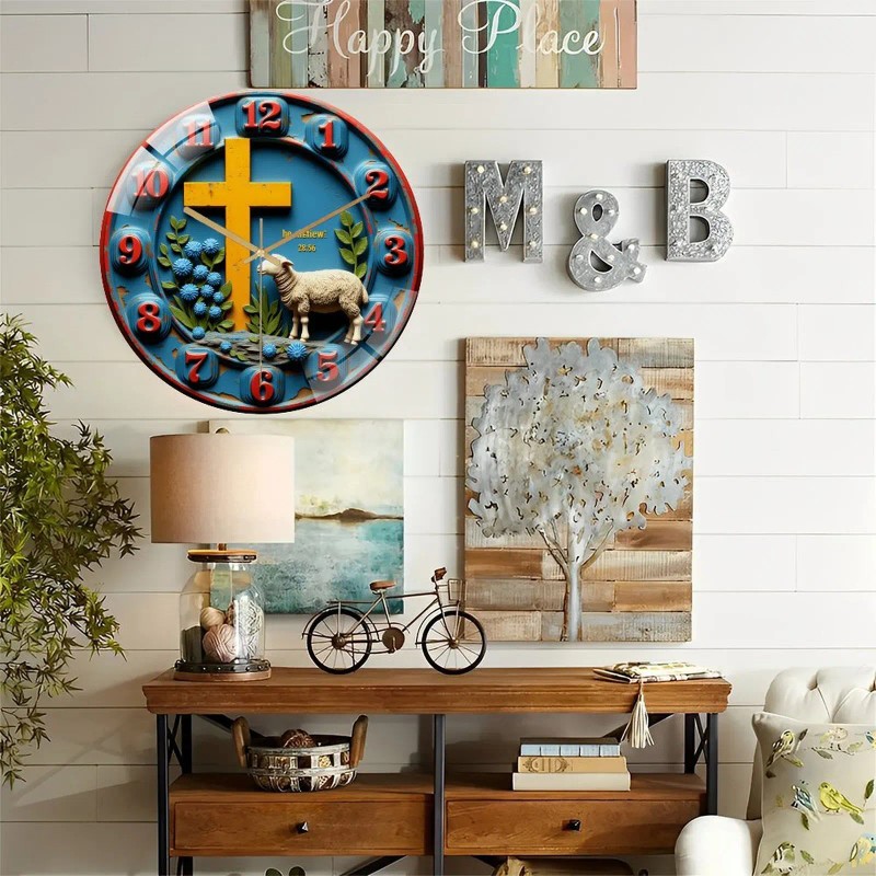 12 Inch Round Wall Clock A Harmonious Blend of Reliable