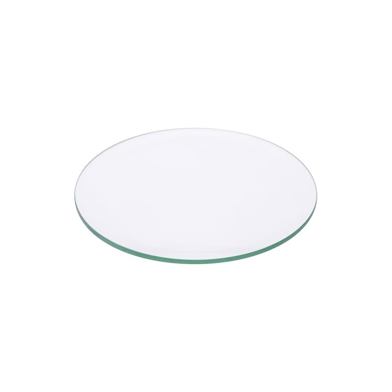 Plymor 5" Round, 5mm Thick Beveled Clear Glass Circle, Pack