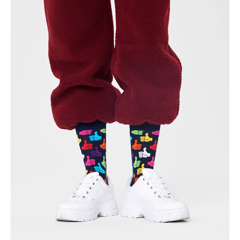 Happy Socks Unisex Classic Dog Socks, multicoloured