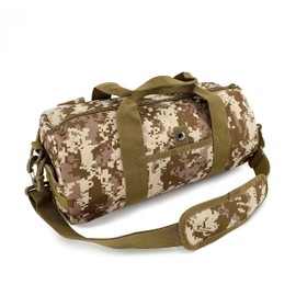 Jaegvida Gym Bag Tactical Duffel Bag Fitness Bag Travel Bag for Fitness Travel Hunting (Sand Digital Camo)