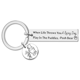 Stocking Stuffers For Adults Women Teen Girls Pooh Bear Piglet Keychains Winnie the Pooh Gifts Inspirational Gifts For Women Men Friends Pooh Fan Daughter Son Birthday Christmas Gift Accessories