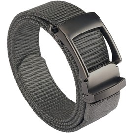 Sunhel Nylon Belt, For Work, Climbing, Men's Belt, Stepless Adjustment, 47.2 inches (120 cm), Large Size, Braid, Sports, Military Travel, Climbing, Work, Men's Belt, gray