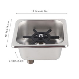 Mumusuki Kitchen Sink Glass Rinser, Stainless Steel Cup Washing Machine Automatic Rinser Pitcher Steaming Pitcher Washer Cleaner for Hotel Coffee Milk Tea Cup