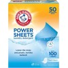 Arm & Hammer Power Sheets Laundry Detergent, Fresh Linen 50ct,