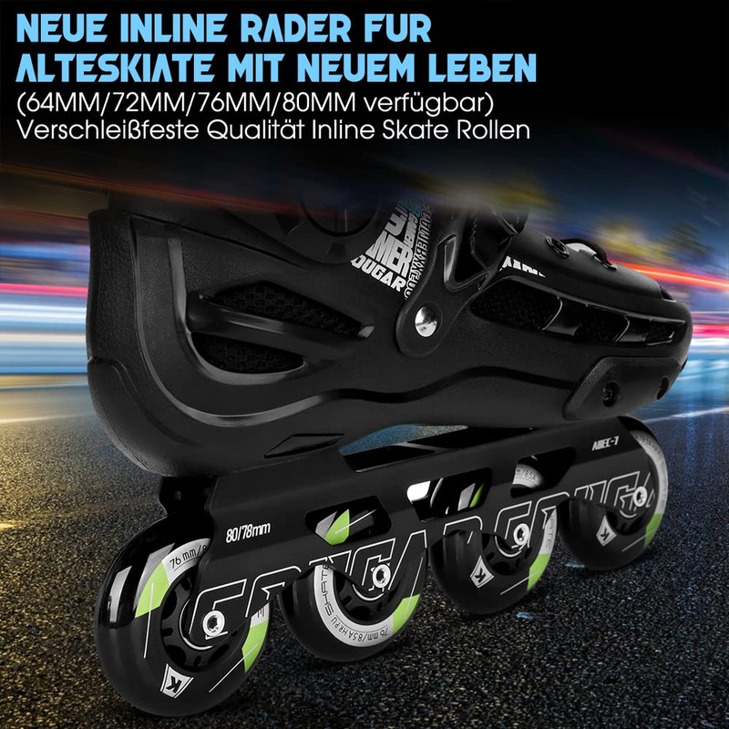 Inline Skate Wheels 80 mm 76 mm 72 mm -